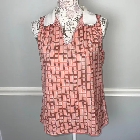 Banana Republic Pink Sleeveless Shell Blouse M - Picture 1 of 6